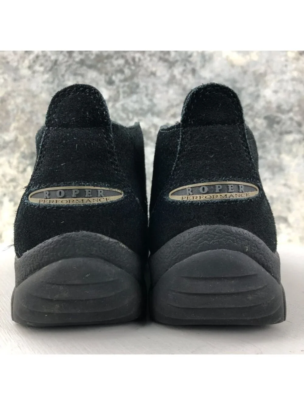 Roper Women's Size 5 Black Suede Split Toe Lace-Up Ankle Chukka Boots 21-602-421